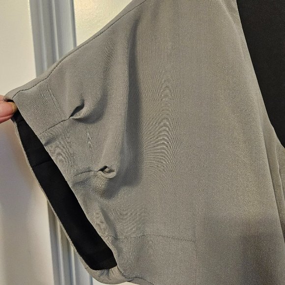 Planet Silk Navy & Gray Dress Size 16 - Picture 5 of 9